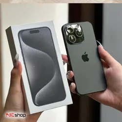گوشی موبایل آیفون مدل iphone 15 pro max دو سیم کارت ظرفیت 64 گیگابایت رم 6 (طرح اصلی) (ساخت شرکت کلون) (حافظه نمایشی 512 گیگابایت