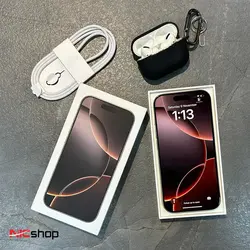 گوشی طرح آیفون 16 پرومکس برند کلون iphone 16 pro max  دو سیم کارت رم 8 (فول کپی)