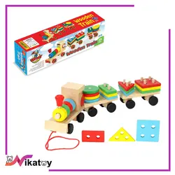 اساب بازی آموزشی مونته سوری اشکال طرح قطار