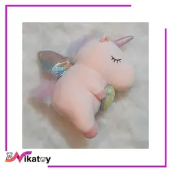 عروسک پولیشی تک شاخ قلب به دست