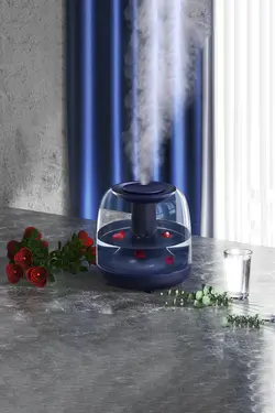 بخور شارژی 1.2 لیتری REMAX با قابلیت افزودن میوه وگلبرگ به مخزن دارای چراغ خواب مدلRT-A500 PRO