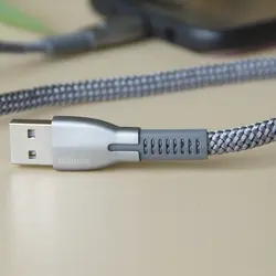 کابل آیفون 2.4 آمپر ریمکس 159iبا روکش الیاف بافته شده قابلیت دیتا مدل GONRO