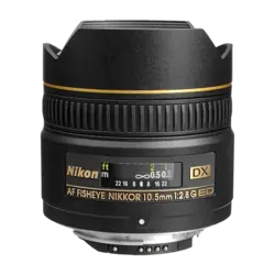 لنز نیکون Nikon AF DX Fisheye NIKKOR 10.5mm F/2.8G ED VR
