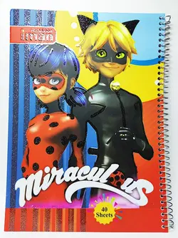 دفتر گلاسه فانتزی 40 برگ کارتونی 8501