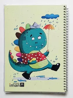 دفتر مشق 60 برگ مجلد حاشیه دار