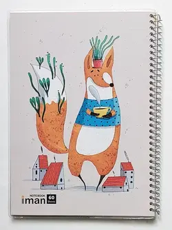 دفتر مشق 60 برگ مجلد حاشیه دار