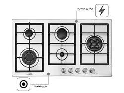 اجاق گاز صفحه ای ایلیا استیل مدل S515