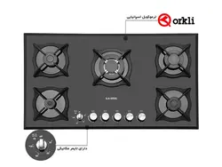 اجاق گاز صفحه ای ایلیا استیل مدل G 503 T
