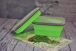 ظرف غذای سیلیکونی طرح مربع