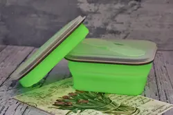 ظرف غذای سیلیکونی طرح مربع