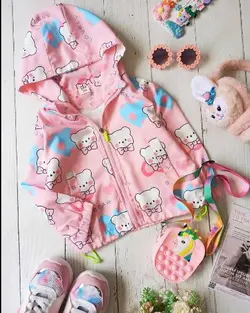 سویشرت بارونی دخترانه خرسی