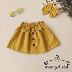 ست دامن و تل پاپیونی نقلی