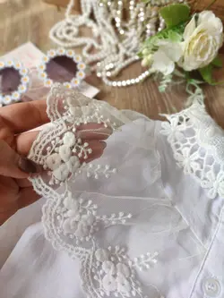 شومیز یقه گیپور