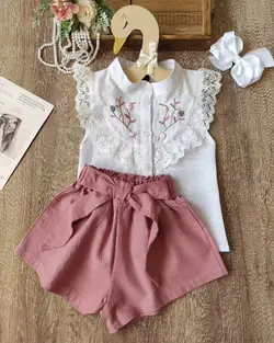 شومیز و شورت دامنی سایا