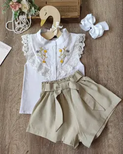 شومیز و شورت دامنی سایا