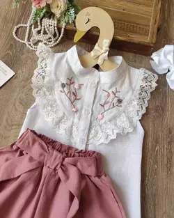 شومیز و شورت دامنی سایا