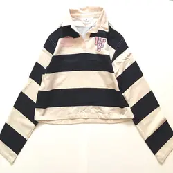 بلوز یقه دار کراپ کوتاه 8 تا 14 سال