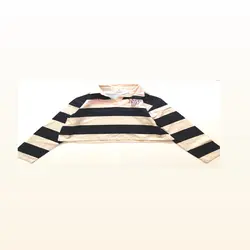 بلوز یقه دار کراپ کوتاه 8 تا 14 سال