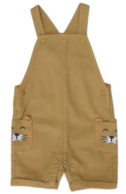 شورت پیشبندی  کتان 3 ماه تا 3 سال