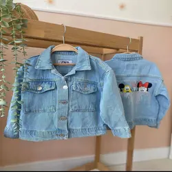 کت جین دخترانه رنگ برفی