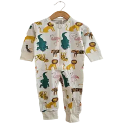 سرهمی دو زیپ حیوانات صفر تا 4 سال