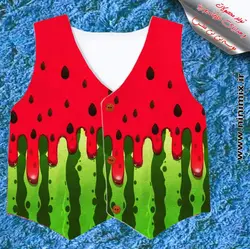 جلیقه یلدایی با طرح هندوانه(کد6)