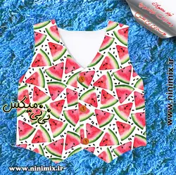 جلیقه یلدایی با طرح هندوانه(کد2)