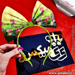 تلسرنوروزی (پاپیون دورگردنی پسرانه،گیره مو و کلیپس) طراحی شده با تم گل کد(7)