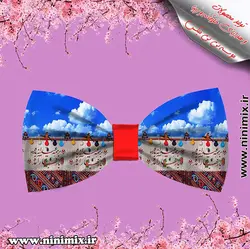 تلسرنوروزی (پاپیون دورگردنی پسرانه،گیره مو و کلیپس) طراحی شده باشعر برهمه عیدانه بده…بازبهارآمده