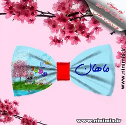 تلسرنوروزی (پاپیون دورگردنی پسرانه،گیره مو و کلیپس) طراحی شده با تم حیوان سال(موش)