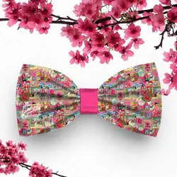 تلسرنوروزی (پاپیون دورگردنی پسرانه،گیره مو و کلیپس) طراحی شده با تم گل  کد(4)