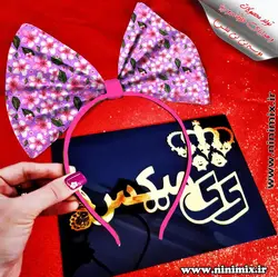 تلسرنوروزی (پاپیون دورگردنی پسرانه،گیره مو و کلیپس) طراحی شده با تم گل  کد(3)