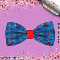 تلسرنوروزی (پاپیون دورگردنی پسرانه،گیره مو و کلیپس) طراحی شده باطرح ماهی