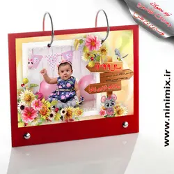 تقویم رومیزی سیزده برگ (5 برگ و 7 برگ) طراحی شده با عکسهای عزیزان شما