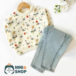 بلوز تک چاپدار نوزادی (AKU)