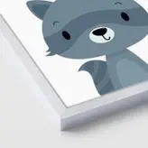 تابلو اتاق کودک مدل سنجاب ، خرس و راکون Be Clever-Be Gentle -Be Unique مجموعه 3 عددی