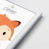 تابلو اتاق کودک مدل سنجاب ، خرس و راکون Be Clever-Be Gentle -Be Unique مجموعه 3 عددی