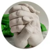 مجموعه قالب گیری نی نی تندیس مدل دست دو نفره بزرگسال