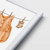 تابلو اتاق کودک مدل دختر بازیگوش مجموعه 3 عددی
