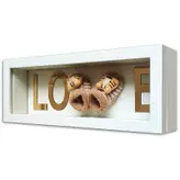 تابلو اتاق کودک مدل پاپوش نوزادی طرح Love
