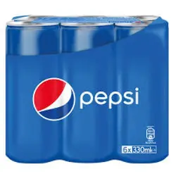 نوشابه پپسی بسته۶تایی pepsi 330میل