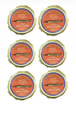پک شش تایی خاویار طلایی Fine food آذربایجانی