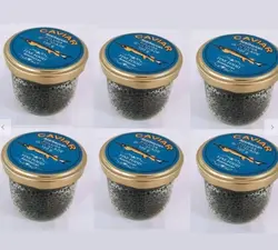 پک ۶  عددی خاویار شیشه ای بلوگا آذربایجانیBeluga