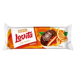 بیسکویت شکلاتی روشن لاویتا با ژله پرتقال135گرمی