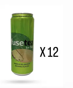 چای سرد انبه واناناس فیوس تی fuse tea حجم 330 میل