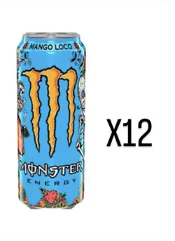 نوشیدنی مانستر طعم انبه ۵۰۰ میل بسته۱۲ عددی