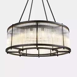 لوستر دولاین کریستال لوله ای 80 نیرا