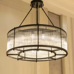 لوستر دولاین کریستال لوله ای 80 نیرا