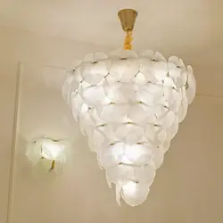 لوستر کریستالی طبقاتی برگ لوتوس 80 نیرا