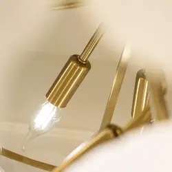 لوستر کریستالی طبقاتی برگ لوتوس 80 نیرا